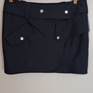Fall denim fabric mini skirt